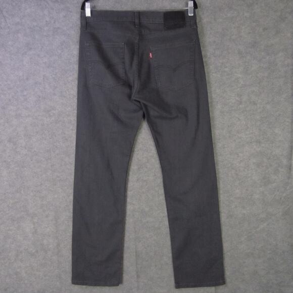 Levis 513 Jeans Mens 33x32 Gray Slim Straight Denim Five Pocket Zip Fly Mid Rise - Picture 5 of 8